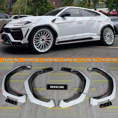 For Lamborghini Urus 18-22 Carbon Fiber/Black Fender Flare Wide Wheel Arch Cover