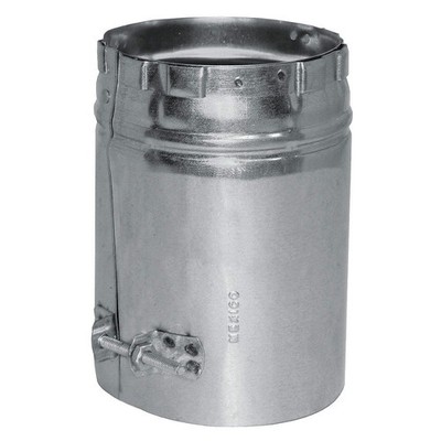 AMERI-VENT 5EUA-M Male Vent Adapter,5'' Dia.,6'' L 6E807