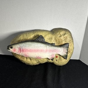 VTG GEMMY Travis The Singing Rainbow Trout Electronic Fish Tested Working!