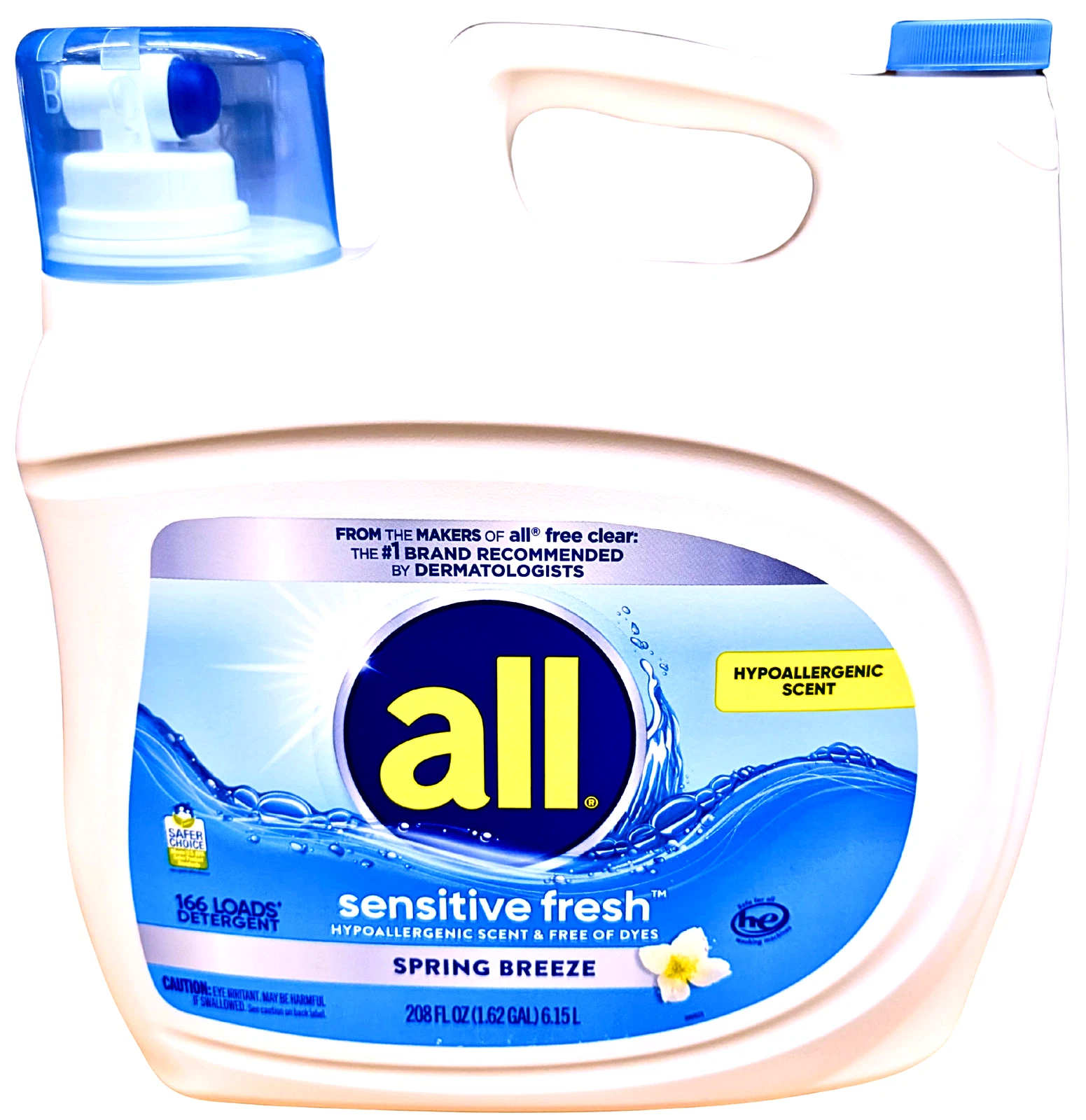 all Liquid Laundry Detergent Sensitive Fresh 208 Ounce 166 Loads
Opens in a new window or tab