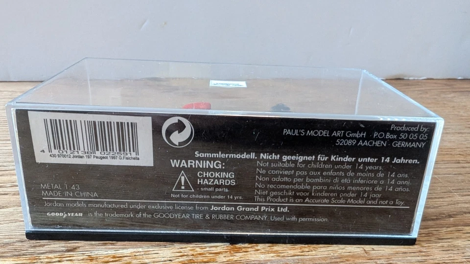 MINICHAMPS 1/43 F1 JORDAN PEUGEOT 197 FISICHELLA - Photo 4/4