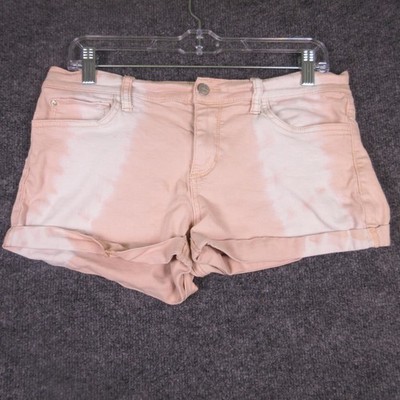 Else Shorts Womens 30 Pink Colorblock Cuffed Jean Denim 5 Pocket 3'' Inseam