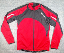 Altura React Mens XL Cycling Top Red Long Sleeve Zip Off Arms Technical Shirt VG