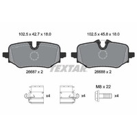Textar BremsbelÄGe Satz Hinten Passend FüR BMW 1 2 X1 X2 Mini | 2668701