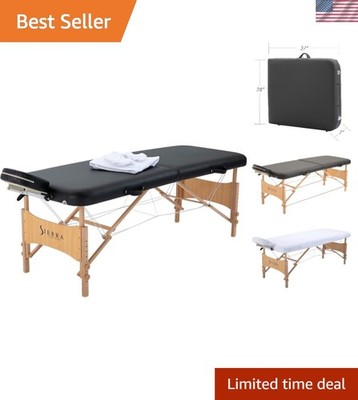 SC-901 Portable Massage Table - Water & Oil Resistant, High-Density Foam Comfort