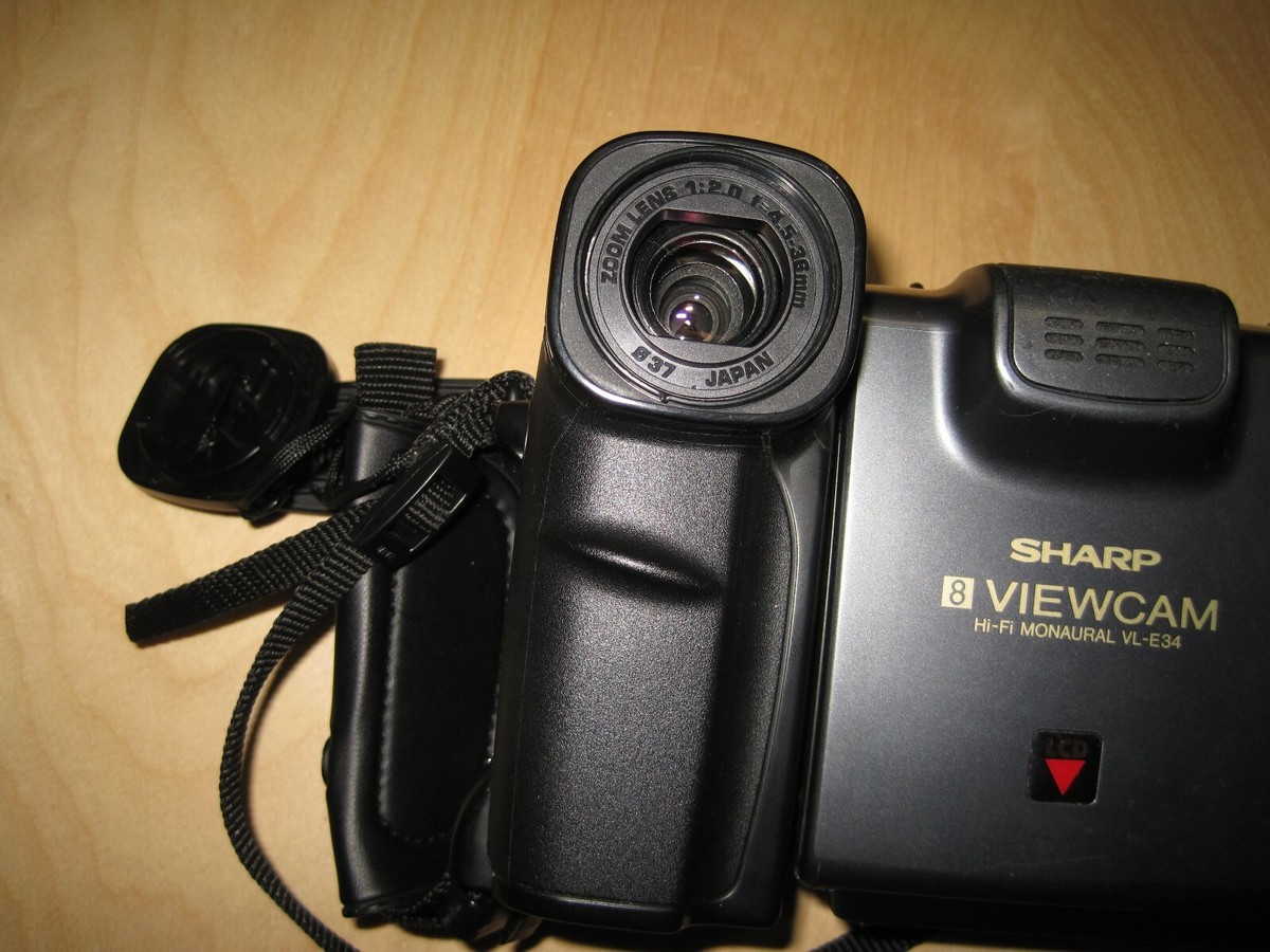 SHARP Video8 VIEWCAM VL-EL450 ④ Sharp VL-EL450 LCD ViewCam 8mm Video Camera Standard Method