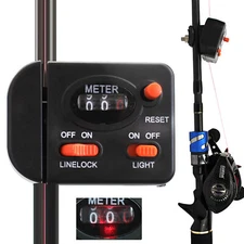 Black Fishing Line Length Counter Fishing Line Depth Finder Fishing Tackle Tool