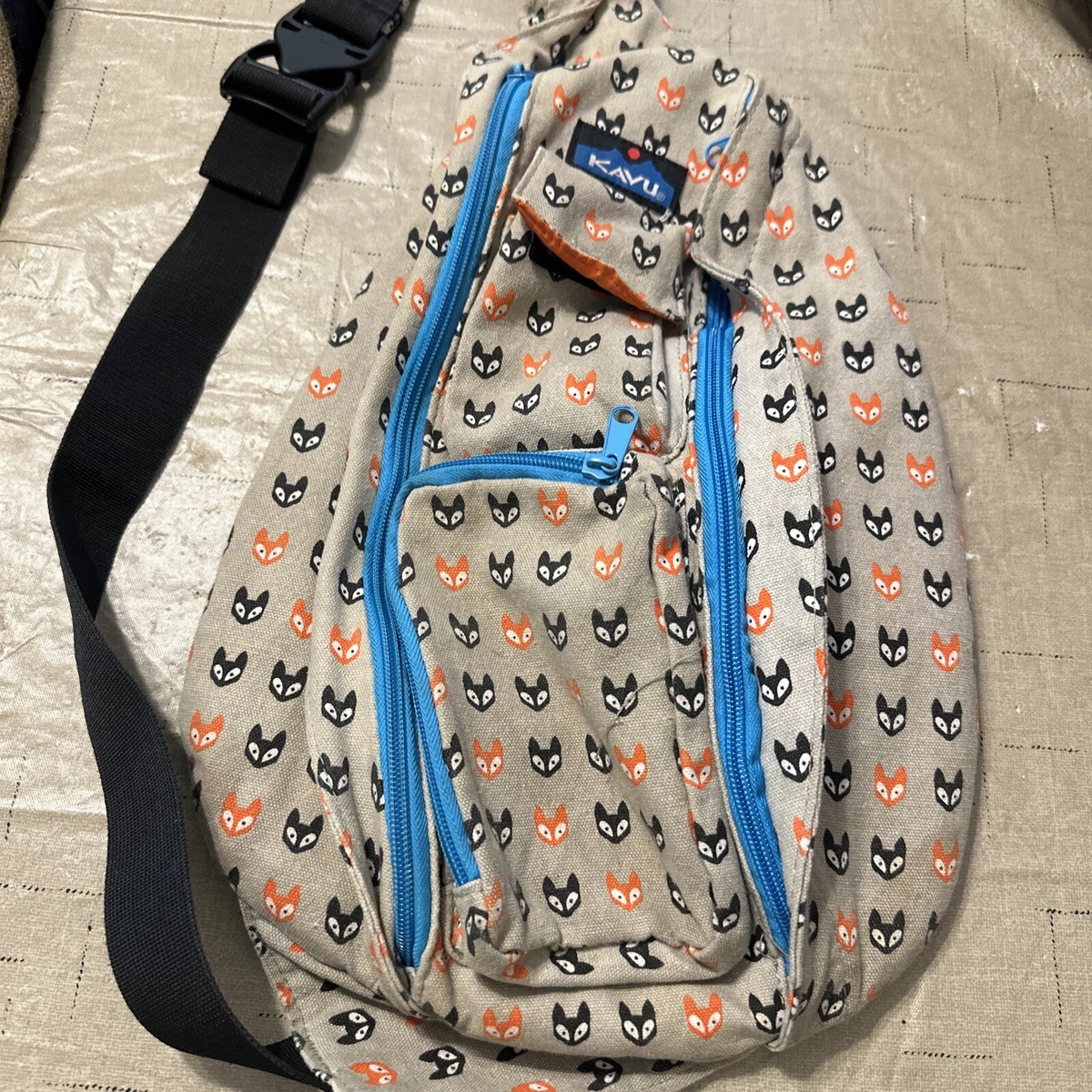 Sling Bag with Printed Strap