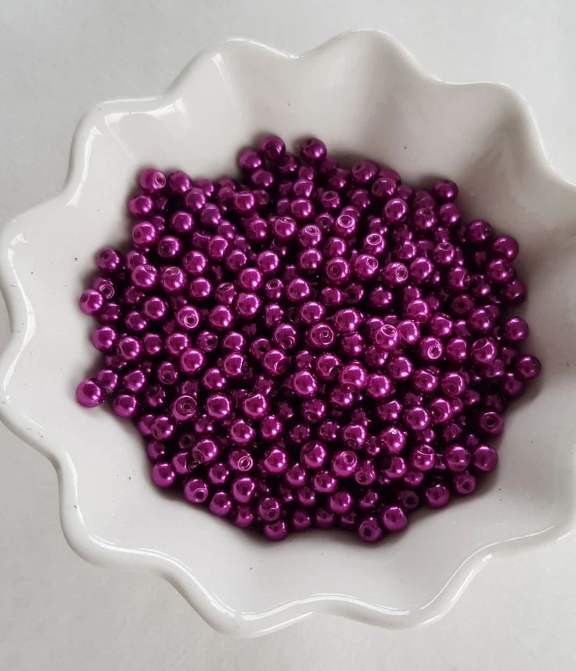 Wunderschöne Glaswachsperlen in versch. Farben und Größen