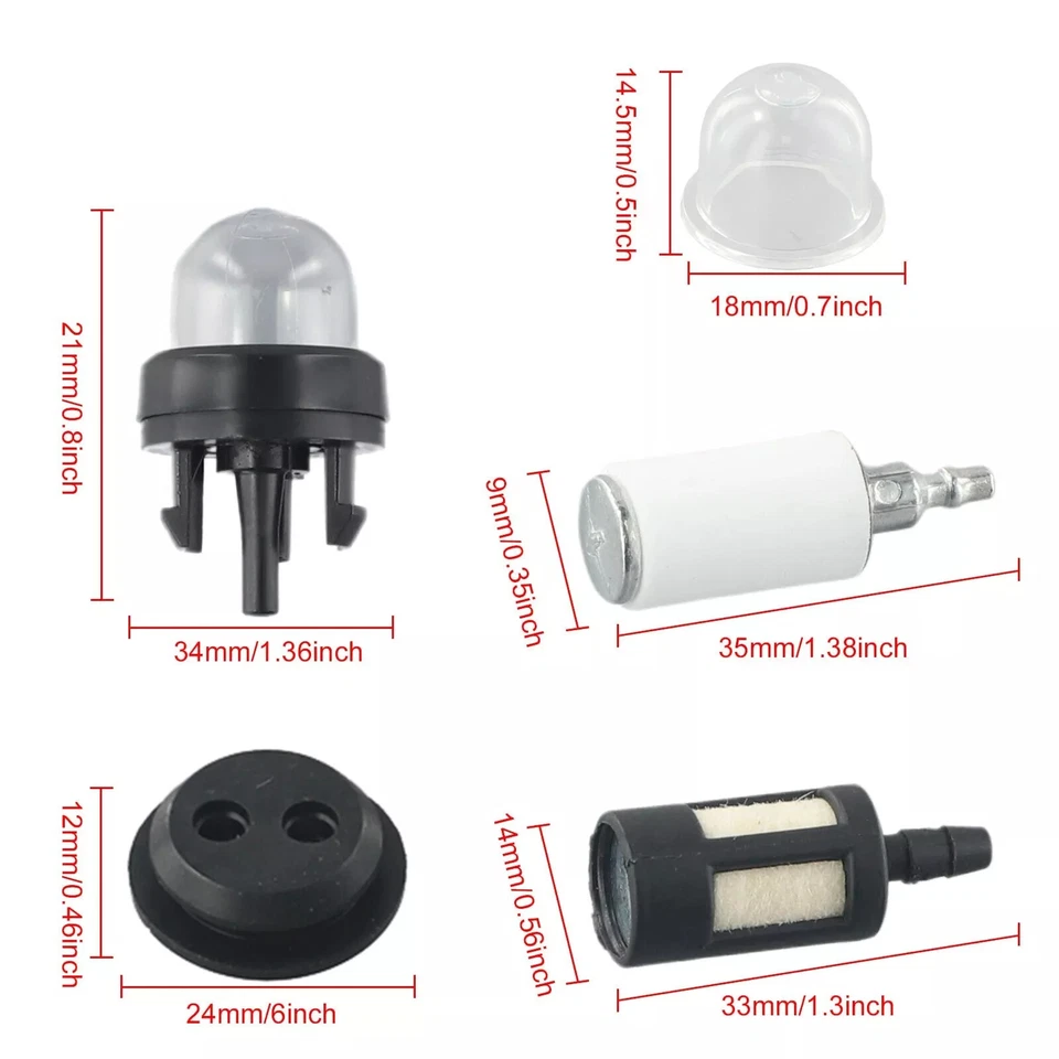 Universal Fuel Line Hose And Primer Bulb For Chainsaws & Trimmers - Image 2 of 4