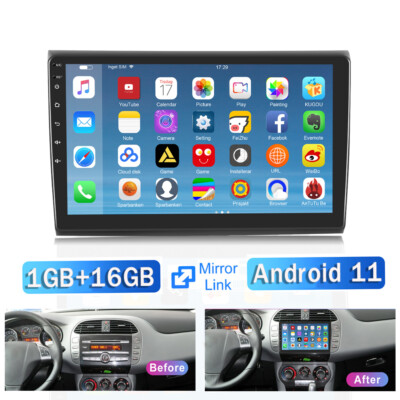 9'' For Fiat Bravo 2008-2013 Android 11 Car Stereo Radio GPS BT WIFI MP5 Player