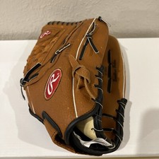 RAWLINGS PL130 BASEBALL LEATHER GLOVE 13" RHT BASKET-WEB PLAYERS SERIES MITT TAN