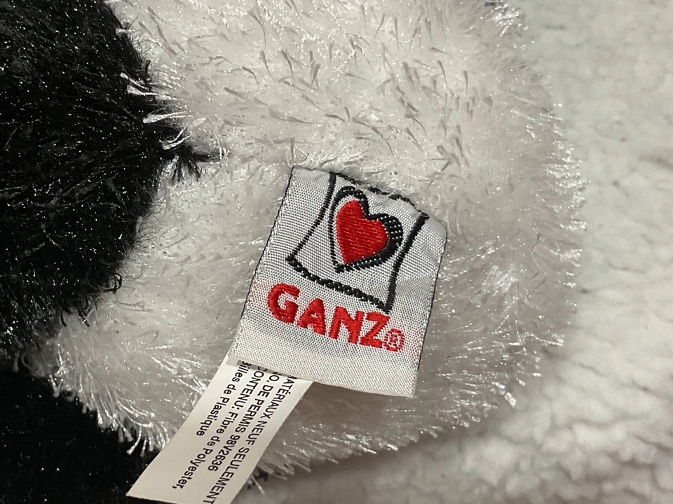 Ganz Webkinz Panda HM111 bicho de pelúcia preto branco SEM CÓDIGO HM111 - Imagem 3 de 4