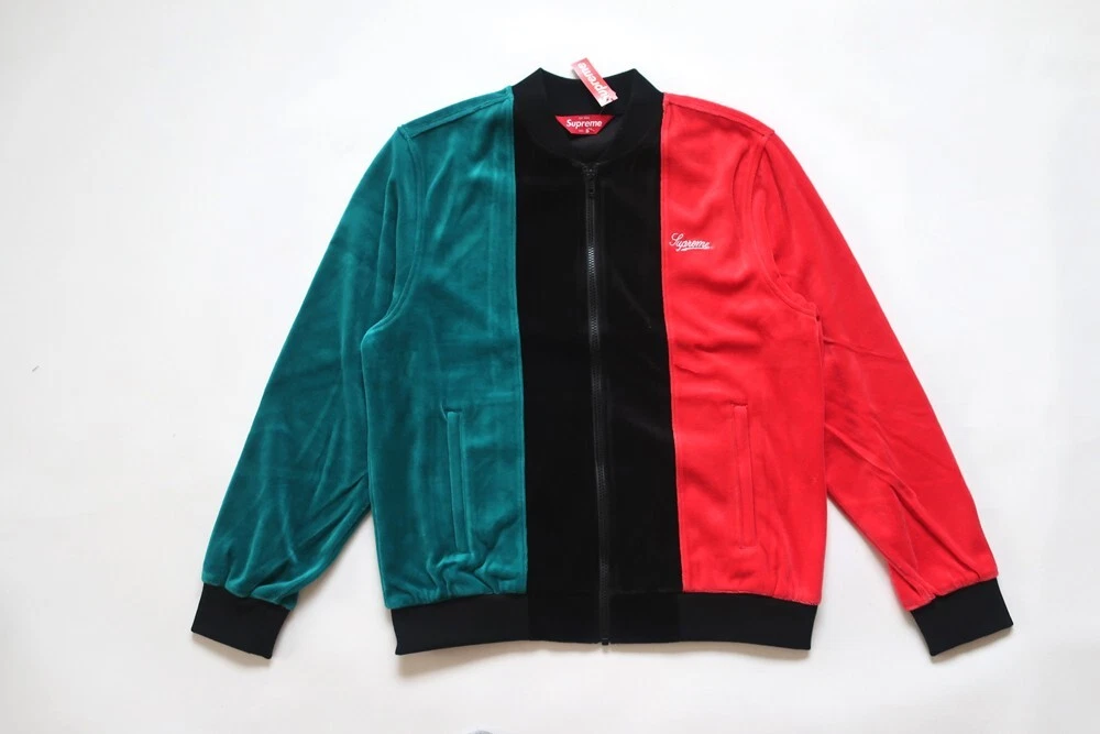 (L) Veste zippée en velours suprême noire 2018SS
