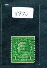 1923 Stamp #597 Benjamin Franklin Used