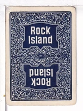 Single Railroad Playing Card "Chicago Rock Island, CRIP-10d" Bollhagen Bk, Stand