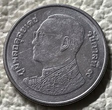 1 baht 2554 (2011) Tajlandia 🇹🇭 Rama IX Świątynia Phra Kaew w Bangkoku Y# 443