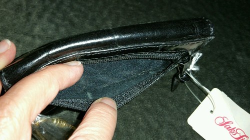 NUEVO CON ETIQUETAS DE COLECCIÓN DEADSTOCK SAKS QUINTA AVE CUERO COCODRILO NEGRO BILLETERA LLAVE LLAVERO CADENA BOLSO - Imagen 7 de 7