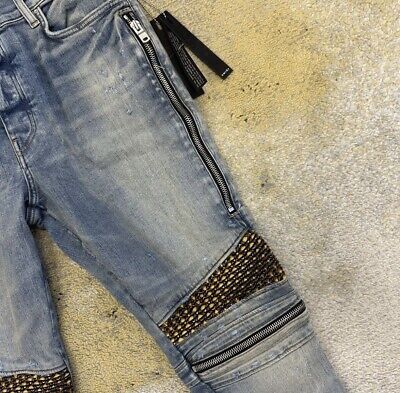 Amiri Velvet Pj MX2 Jean Clay Indigo Blue Size 36 Amiri Velvet Pj MX2 Jean Clay Indigo Blue Size 36
