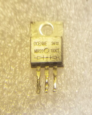 OCE MBR20 100CT 20A 100V Schottky Barrier Rectifier - USA - Next Day Ship