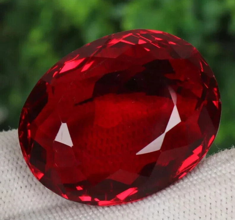 AAA+ Large Red Ruby 88.65 Ct. Oval Cut Loose Gemstone Gift for Ring & Pendant - Image 3 of 4