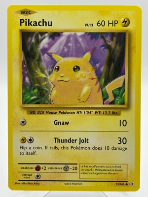 Pikachu - Evolutions - 35/108 - Pokemon Karte - Englisch
