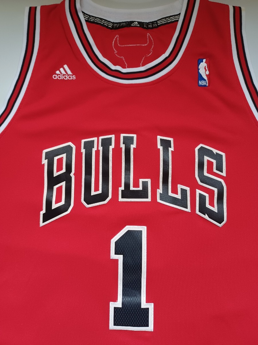 Rare 2011 MVP Derrick Rose Chicago Bulls Adidas NBA Jersey Size XL