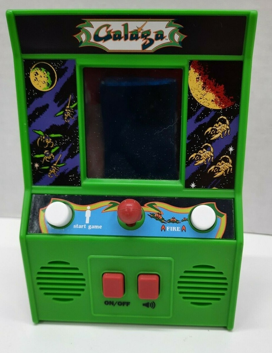 Galaga Mini Arcade Game Electronic Video Game 2018 Preowned Works