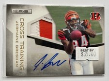 Jermaine Gresham 2010 R&S Rookies Stars Cross Training Materials Prime AUTO /10