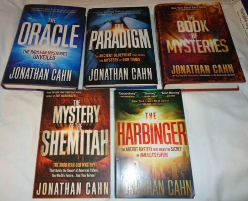 Jonathan Cahn  5 BOOK SET HARBINGER, ORACLE, PARADIGM,  ETC. NEW  EXPEDITED SHIP