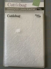 Cuttlebug Provo Craft Plastic 3D Embossing Folders TEXTILE 37-1153