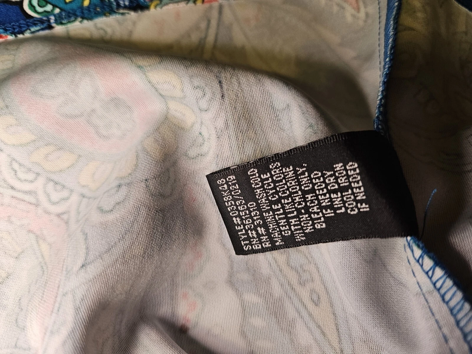 Abito estivo Alyx taglia 8 blu brillante Paisley colorato senza maniche