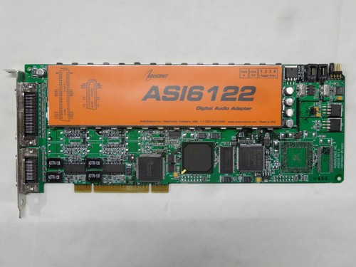 AudioScience ASI6122 REV GO PCI Digital Audio Adapter Card