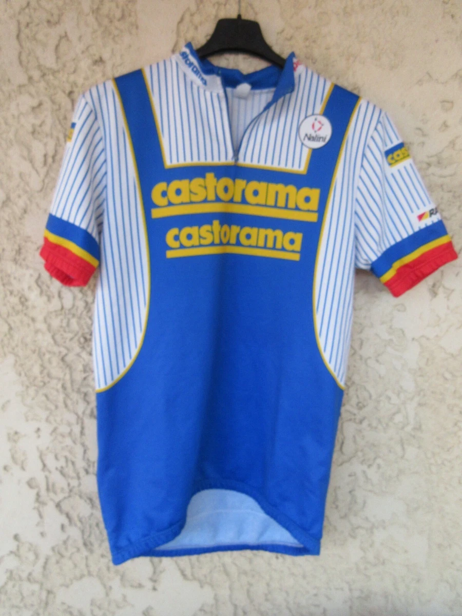 Maillot De Cyclisme Vintage Raleigh Castorama 1991 - Taille 6 (XL) - Occasion Collector