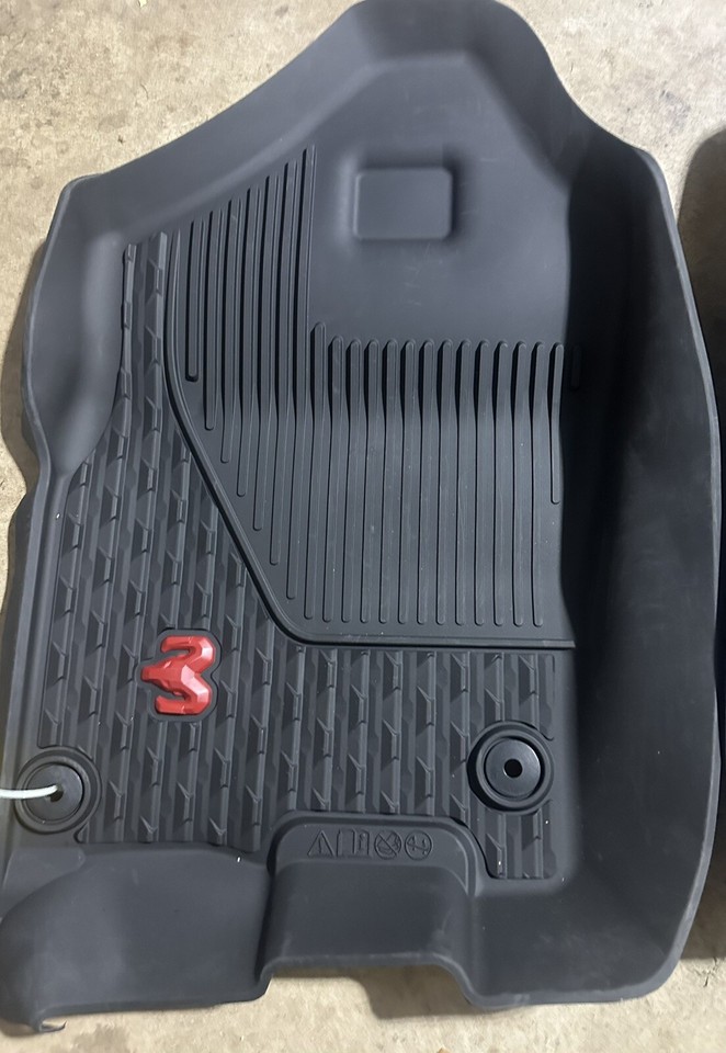 Mopar AllWeather Floor MatsRAM 1500 DT 82216412AA (Red logo) *Front