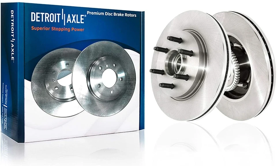 6 peças 12,99" rotores dianteiros RWD pinças de freio pastilhas de cerâmica para Ford F-150 Mark LT - Imagem 3 de 4