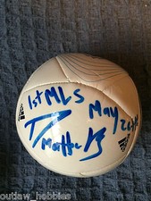 Vancouver Whitecaps Darren Mattocks Autographed MLS Mini Soccer Ball COA 