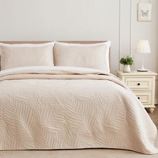 Twin Quilt Bedding Set Lightweight Brich Beige Quilts Twin Size for All Seaso...