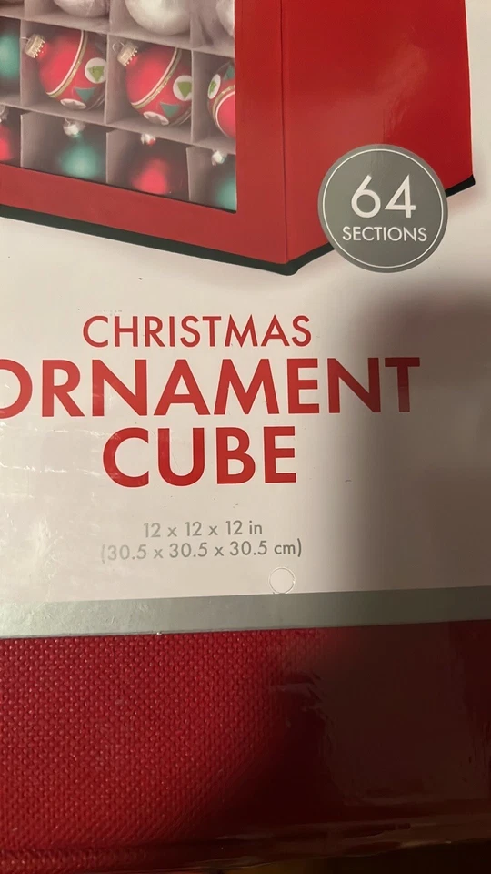 Whitmor Christmas Ornament Storage Box Holds up to 64 Ornaments Brand New - Изображение 2 из 2