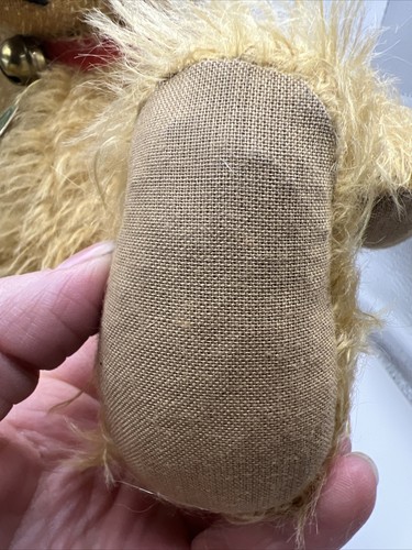 Hermann Golden Mohair Teddy Bear First Love No. 118 14" Noise w/ Tag Germany - Picture 4 of 13