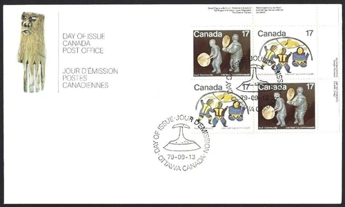 🍁Canada   # 838a URpb  "INUIT SHELTER"  Brand New 1979  First Day Cover
