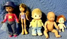 Vintage Dolls Lot 5 Baby Born Miniworld Bratz Yasmin? Tyco Quints Alexander+