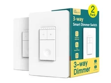 Smart Switch 3-Way Smart Dimmer Switch 2 Pack, Treatlife