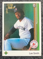1989 Upper Deck Lee Smith #521 Baseball Card Boston Red Sox (7x AS/HOF)