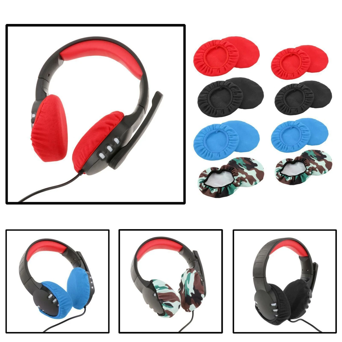 Headphone Covers Reusable Hygienic Ear Pads Protector for on Ear Headphones Ear