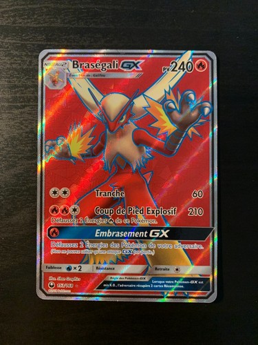 Carte Pokémon : Braségali GX 153/168 Tempête Céleste Française