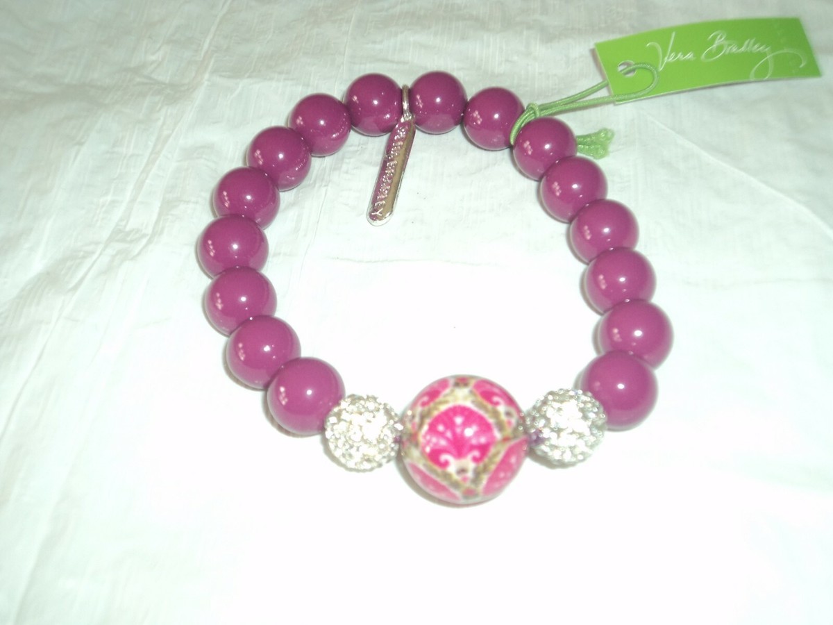 Vera Bradley Beaded Bracelet in Julep Tulip $22 | eBay