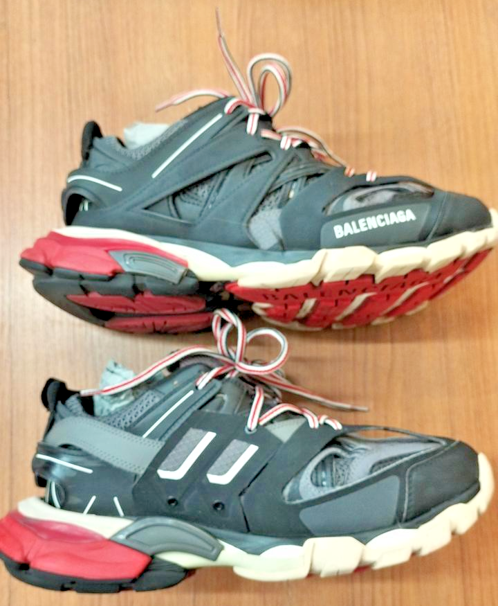 Balenciaga Track Trainer Black Red Size US 8 Used with Box Balenciaga Track Trainer Black Red Size US 8 Used with Box