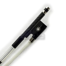 Carbon Fiber 4/4 Full Size Violin Bow w/ Silver Inlay Ebony Frog Parisian Eye