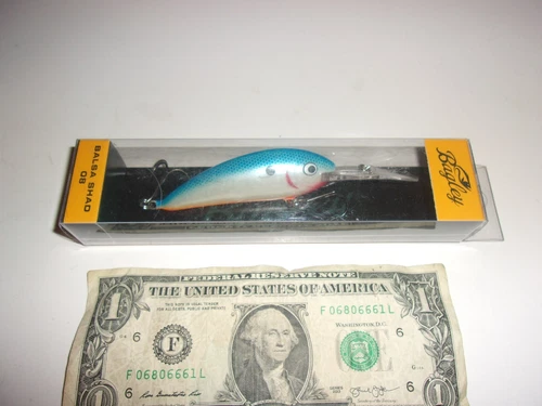 Bagley Bagleys 3-1/4" Body Balsa Shad 08 Crankbait Lure Fishing - NIB